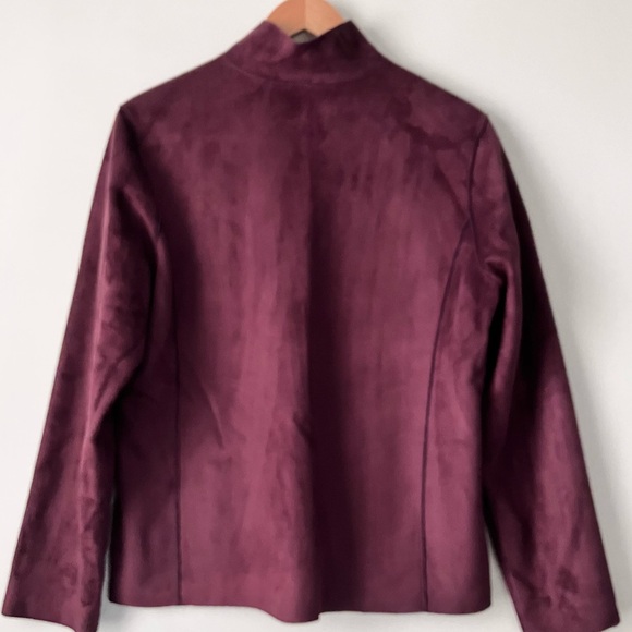 Faux Suede Zip Front Jacket Reversible Large L or Extra Large XL - Picture 8 of 9